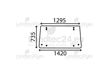 Glass suitable for CNH 5129357, Fiat